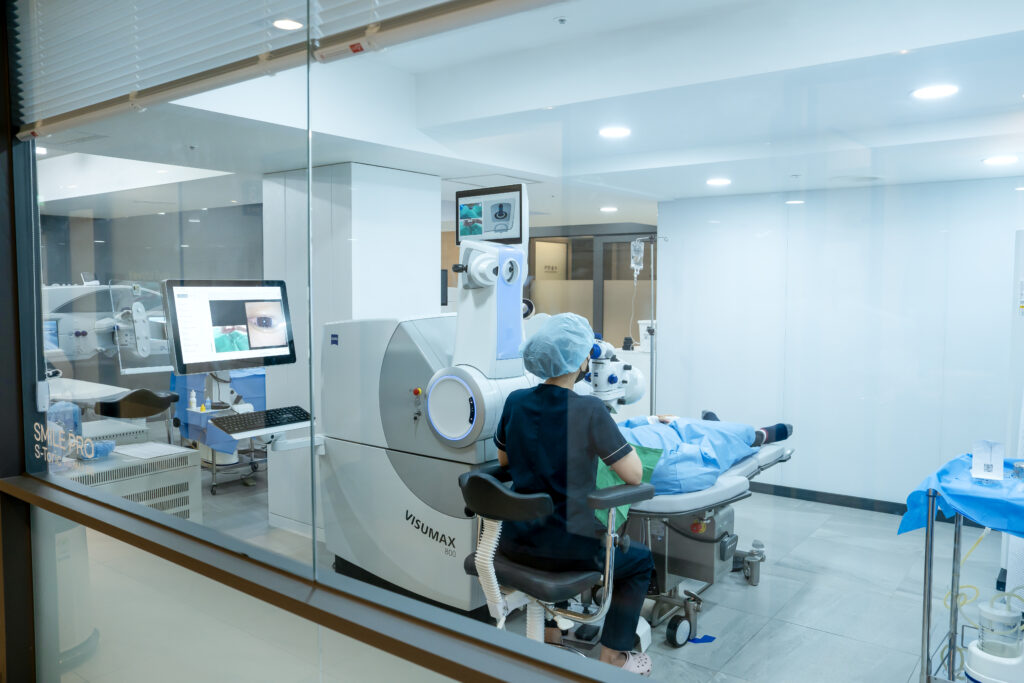 a transparent operating room
